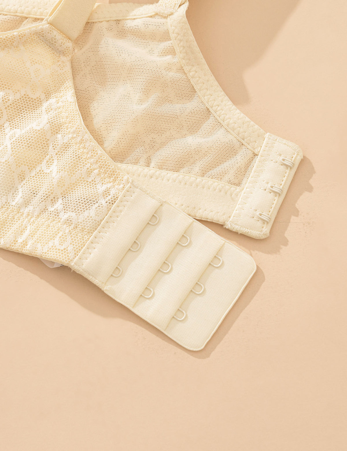 Deyllo Women Plus Size Bras Lace Minimizer Bras Full Coverage Unlined Soft Cup Wireless Light Beige Bra Clothes