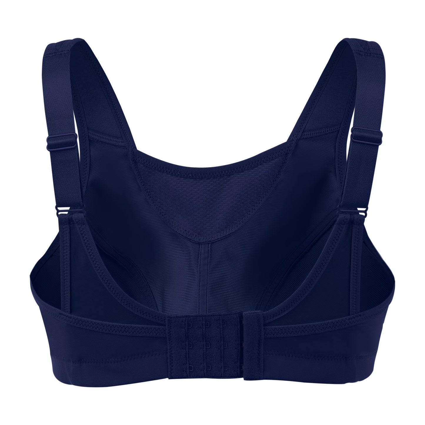 Deyllo Women Sport Bras High Impact Support Wireless Bras Navy Blue Plus Size Exercise Bra