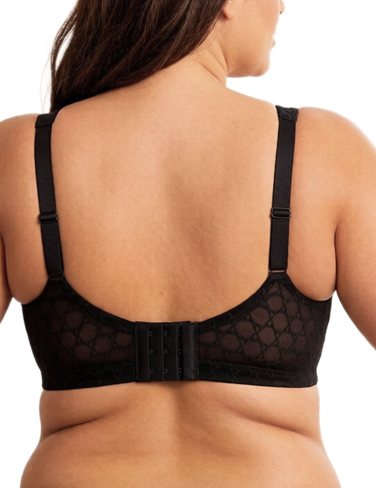 Deyllo Women Plus Size Minimizer Bras Full Coverage Lace Wireless Bra Comfort Soft No Padded Black Bra Clothes