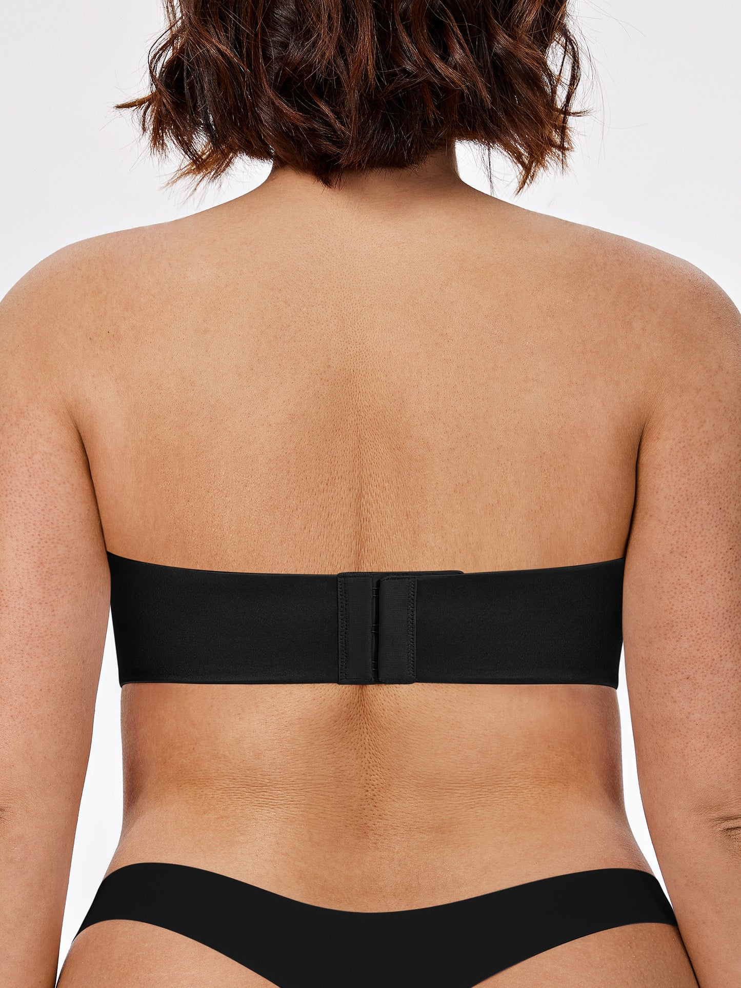 Deyllo Women Push Up Strapless Bra Lift Support Underwire Bras Black Wirefree Padded Smoothing Seamless T-Shirt Bras