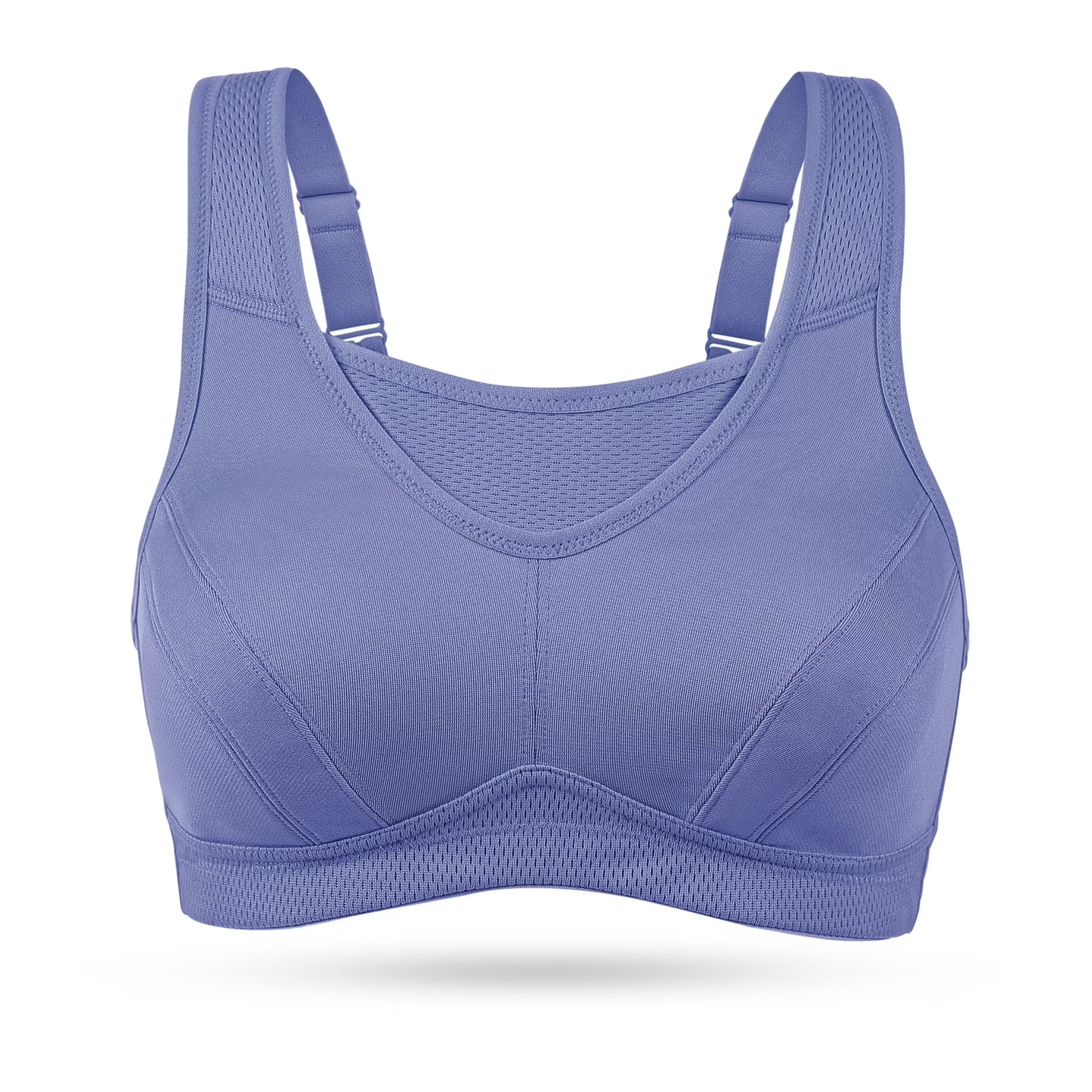 Deyllo Women Plus Size Sport Bras Full Coverage No Underwire Wireless Comfort Everyday Purple Bra