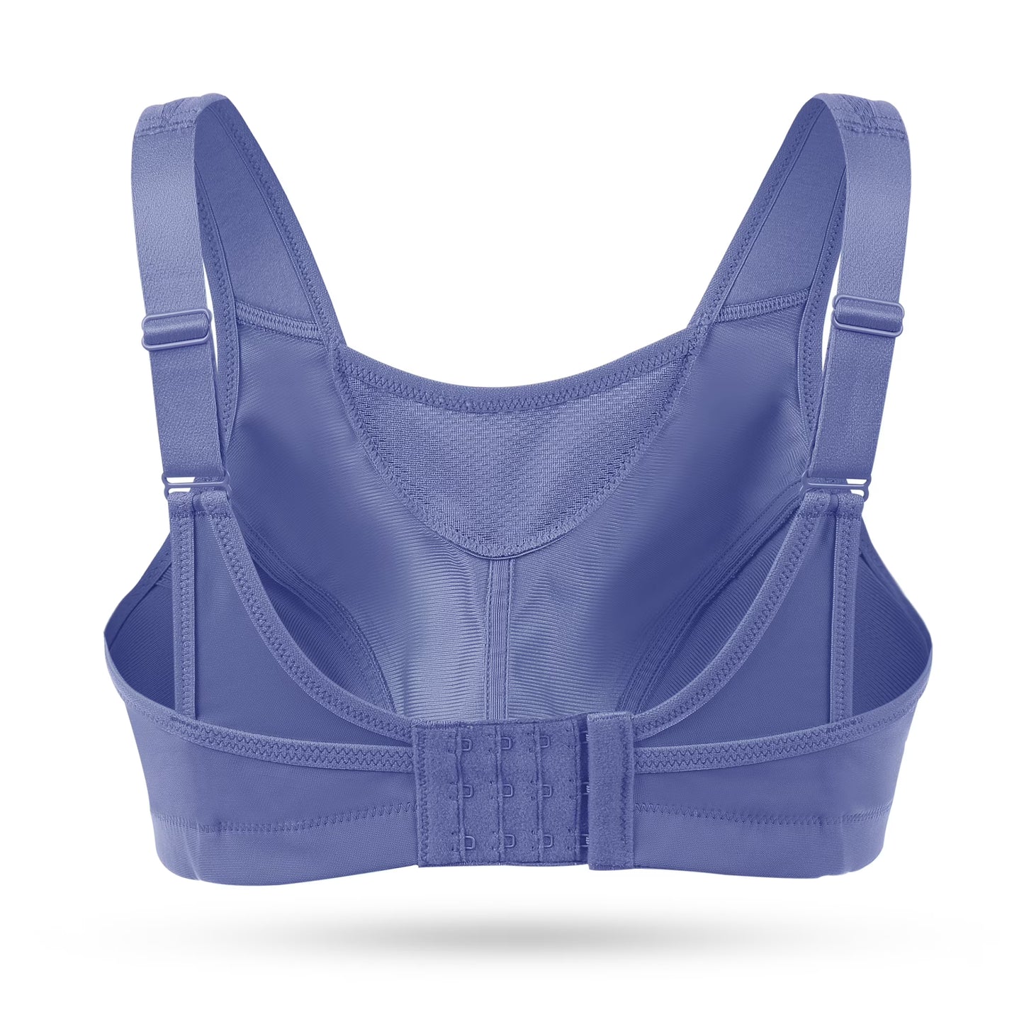Deyllo Women Plus Size Sport Bras Full Coverage No Underwire Wireless Comfort Everyday Purple Bra